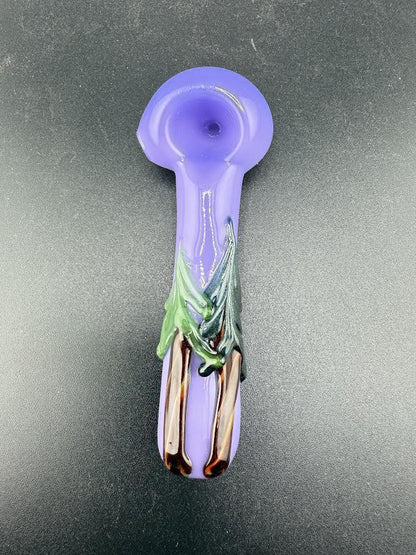 Wildfire Productions Forest Pipe – Handblown glass pipe with forest design in vibrant colors.