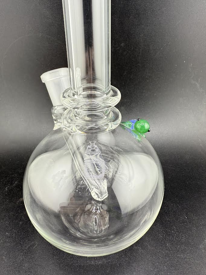 Wildfire Productions Turtle Rig featured in clear glass with whimsical turtle detail and functional design.