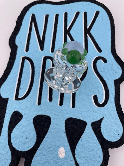Wildfire Productions Carb Cap  - Larger Clear Directional Cap w/ Turtle