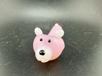 Wildfire Productions Bear Pipes - Whimsical Handcrafted Glass Bear Pipe in Pink