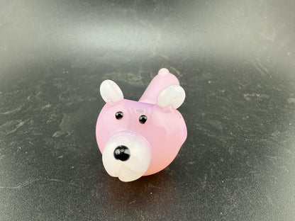 Wildfire Productions Bear Pipes - Whimsical Handcrafted Glass Bear Pipe in Pink