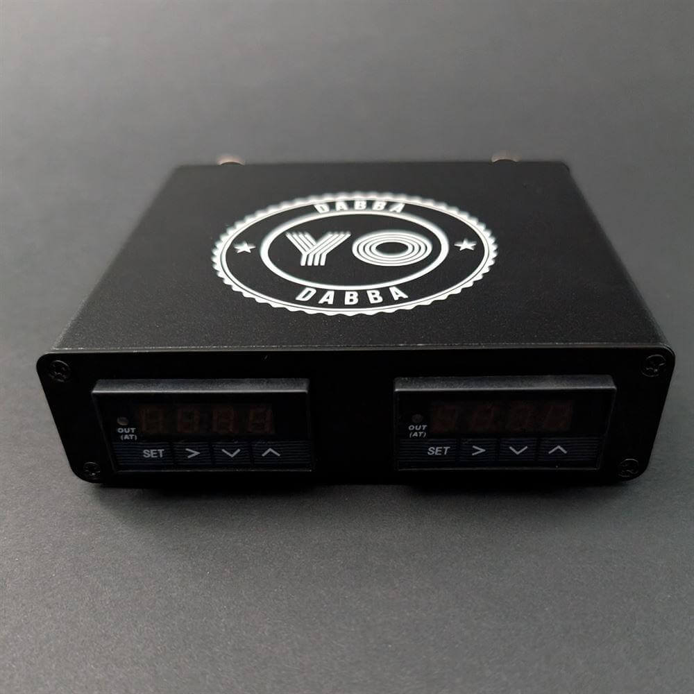 Yo Dabba Dabba Dual Head Enail 30mm/30mm Kit with dual display and adjustable settings.