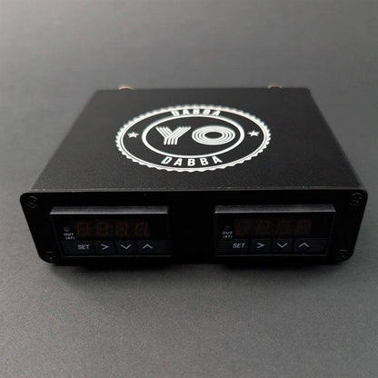 Yo Dabba Dabba Dual Head Enail 30mm/30mm Kit with dual display and adjustable settings.