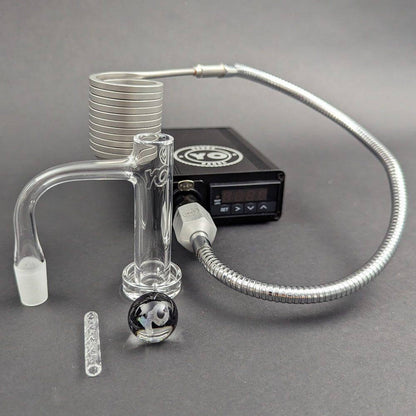 Yo Dabba Dabba Flex Coil Enail 30mm Kit featuring digital control box and accessories.