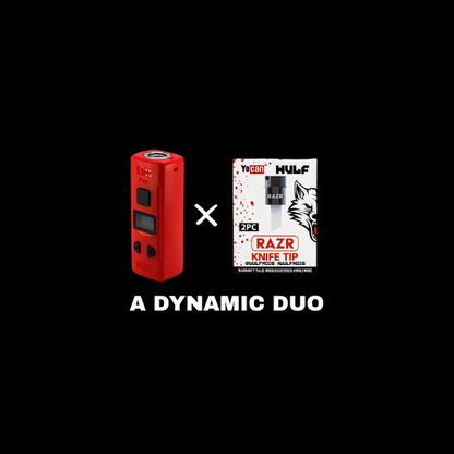 Yocan Kodo Pro 510 Battery and Wulf Knife Tip bundle for easy dabbing and full voltage control.